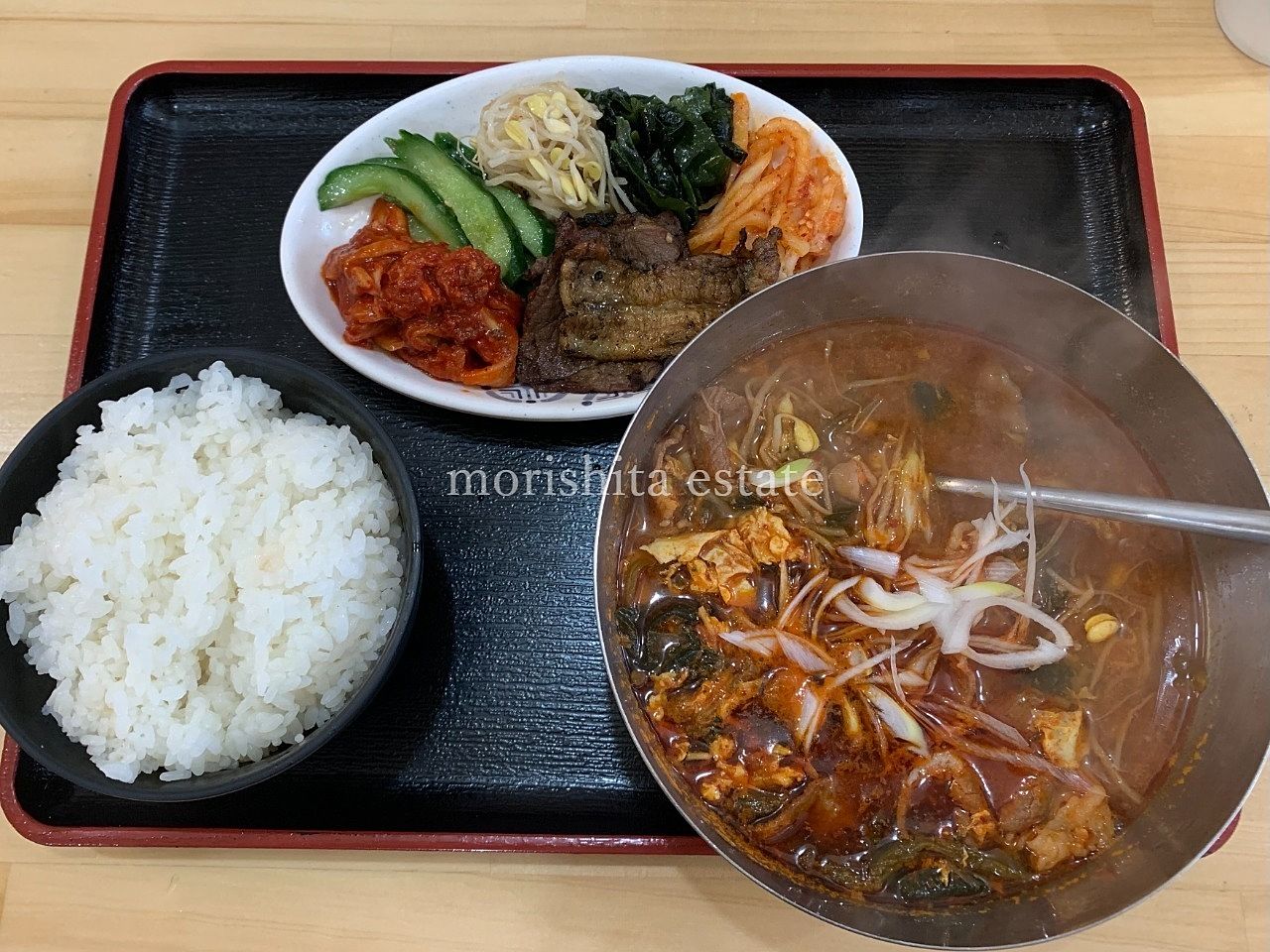 ソウル市場　高橋店　焼肉　テグタンスープ定食　弁当　写真