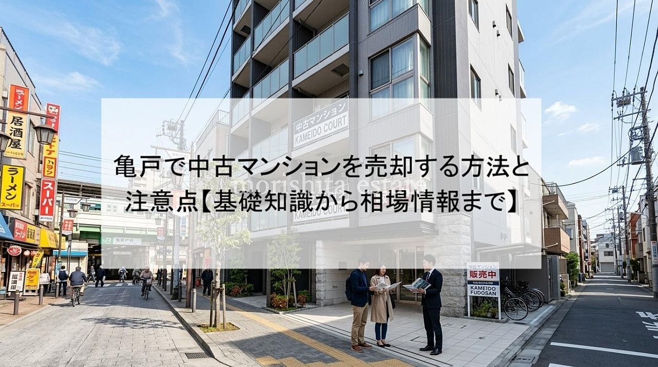 亀戸で中古マンションを売却する方法と注意点【基礎知識から相場情報まで】